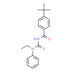 4-tert-butyl-N-{[ethyl(phenyl)amino]carbonothioyl}benzamide Structure