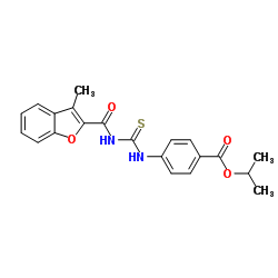 Benzoic acid, 4-[[[[(3-methyl-2-benzofuranyl)carbonyl]amino]thioxomethyl]amino]-, 1-methylethyl ester (9CI) Structure