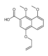 1,8-dimethoxy-4-prop-2-enoxynaphthalene-2-carboxylic acid结构式