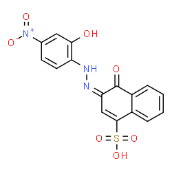 4-hydroxy-3-[(2-hydroxy-4-nitrophenyl)azo]naphthalenesulphonic acid Structure