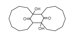 1,10-dihydroxy-tricyclo[9.7.1.12,10]eicosane-19,20-dione结构式