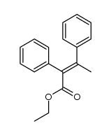 ethyl (E)-2,3-diphenyl-2-butenoate结构式