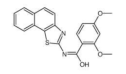 N-benzo[g][1,3]benzothiazol-2-yl-2,4-dimethoxybenzamide结构式