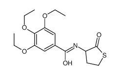 3,4,5-triethoxy-N-(2-oxothiolan-3-yl)benzamide结构式