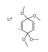 lithium,3,3,6,6-tetramethoxycyclohexa-1,4-diene Structure