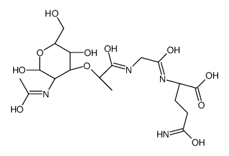 N-acetyl-demethylmuramyl-alanyl-isoglutamine结构式