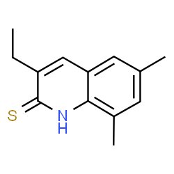 2(1H)-Quinolinethione,3-ethyl-6,8-dimethyl-(9CI)结构式
