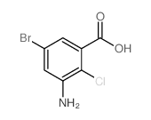 3-Amino-5-bromo-2-chlorobenzoic acid Structure