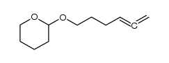 2-hexa-4,5-dienyloxy-tetrahydro-pyran结构式