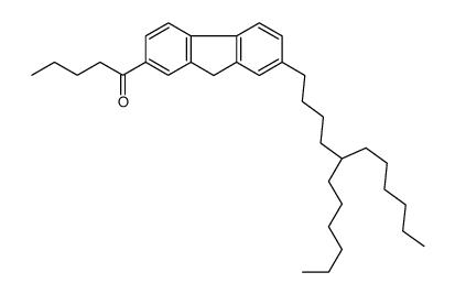 1-[7-(5-hexylundecyl)-9H-fluoren-2-yl]pentan-1-one结构式