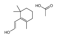 acetic acid,2-(2,6,6-trimethylcyclohexen-1-yl)ethenol Structure