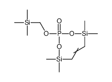 bis[ethyl(dimethyl)silyl] trimethylsilylmethyl phosphate Structure