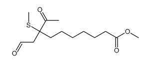 methyl 8-methylsulfanyl-9-oxo-8-(2-oxoethyl)decanoate结构式