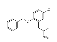 1-<2-(benzyloxy)-5-methoxyphenyl>-2-aminopropane结构式