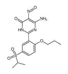 6-amino-5-nitroso-2-[5-(propane-2-sulfonyl)-2-propoxy-phenyl]-3H-pyrimidin-4-one Structure
