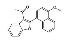 1-[2-(4-methoxynaphthalen-1-yl)-1-benzofuran-3-yl]ethanone Structure