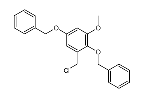 1-(chloromethyl)-3-methoxy-2,5-bis(phenylmethoxy)benzene Structure