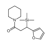 3-(furan-2-yl)-1-piperidin-1-yl-3-trimethylsilylpropan-1-one Structure