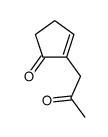 2-(2-oxopropyl)cyclopent-2-en-1-one结构式