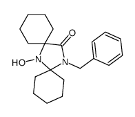 14-benzyl-7-hydroxy-7,14-diaza-dispiro[5.1.5.2]pentadecan-15-one Structure