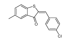 2-(p-Chlorbenzylideno)-5-methylbenzothiopen-3-on结构式