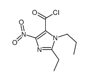 2-ethyl-5-nitro-3-propylimidazole-4-carbonyl chloride结构式