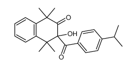 3-Hydroxy-3-(4-isopropyl-benzoyl)-1,1,4,4-tetramethyl-3,4-dihydro-1H-naphthalen-2-one结构式