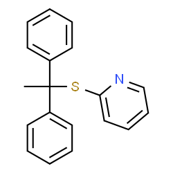 2-[(1,1-Diphenylethyl)thio]pyridine structure
