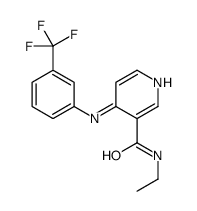 N-ethyl-4-[3-(trifluoromethyl)anilino]pyridine-3-carboxamide结构式