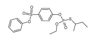 4-(sec-Butylsulfanyl-ethoxy-phosphoryloxy)-benzenesulfonic acid phenyl ester结构式