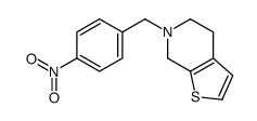 6-[(4-nitrophenyl)methyl]-5,7-dihydro-4H-thieno[2,3-c]pyridine Structure