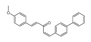 1-(4-methoxyphenyl)-5-(4-phenylphenyl)penta-1,4-dien-3-one Structure