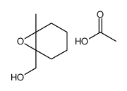 acetic acid,(1-methyl-7-oxabicyclo[4.1.0]heptan-6-yl)methanol Structure