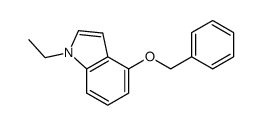 4-benzyloxy-1-ethyl-1H-indole结构式