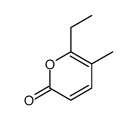 6-ethyl-5-methylpyran-2-one Structure
