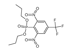 (2,6-DINITRO-4-TRIFLUOROMETHYL-PHENYL)-PHOSPHONIC ACID DIPROPYL ESTER Structure