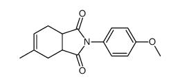 2-(4-methoxy-phenyl)-5-methyl-3a,4,7,7a-tetrahydro-isoindole-1,3-dione Structure