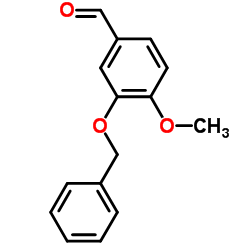 3-苄氧基-4-甲氧基苯甲醛结构式