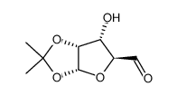 1,2-O-(1-Methylethylidene)-α-D-ribo-pentodialdo-1,4-furanose结构式