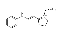 2-(BETA-ANILINO)VINYL-3-ETHYL THIAZOLIUM IODIDE structure