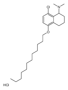 (8-chloro-5-dodecoxy-1,2,3,4-tetrahydronaphthalen-1-yl)-dimethylazanium,chloride结构式