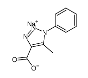 5-Methyl-1-phenyl-1H-1,2,3-triazole-4-carboxylic acid sodium salt结构式