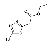 2-carbethoxymethyl-1,3,4-oxadiazole-5-thiol Structure