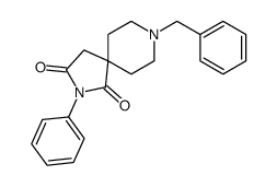 2,8-Diazaspiro[4.5]decane-1,3-dione, 2-phenyl-8-(phenylmethyl)-结构式