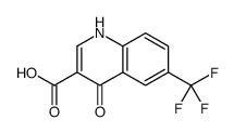4-氧代-6-(三氟甲基)-1,4-二氢-3-喹啉羧酸结构式
