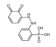 [2-[2-(5,6-dioxocyclohexa-1,3-dien-1-yl)hydrazinyl]phenyl]phosphonic acid结构式