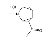 1-(9-methyl-9-azabicyclo[4.2.1]nonan-5-yl)ethanone,hydrochloride Structure