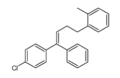 1-chloro-4-[4-(2-methylphenyl)-1-phenylbut-1-enyl]benzene结构式