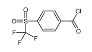 4-[(Trifluoromethyl)sulfonyl]benzoyl chloride结构式