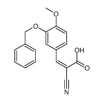 2-cyano-3-(4-methoxy-3-phenylmethoxyphenyl)prop-2-enoic acid结构式